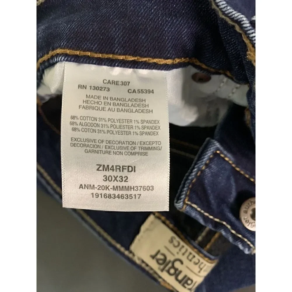 Wrangler Authentics Straight Leg Blue Denim Jeans ZM4RFDI Men’s Size 30x32